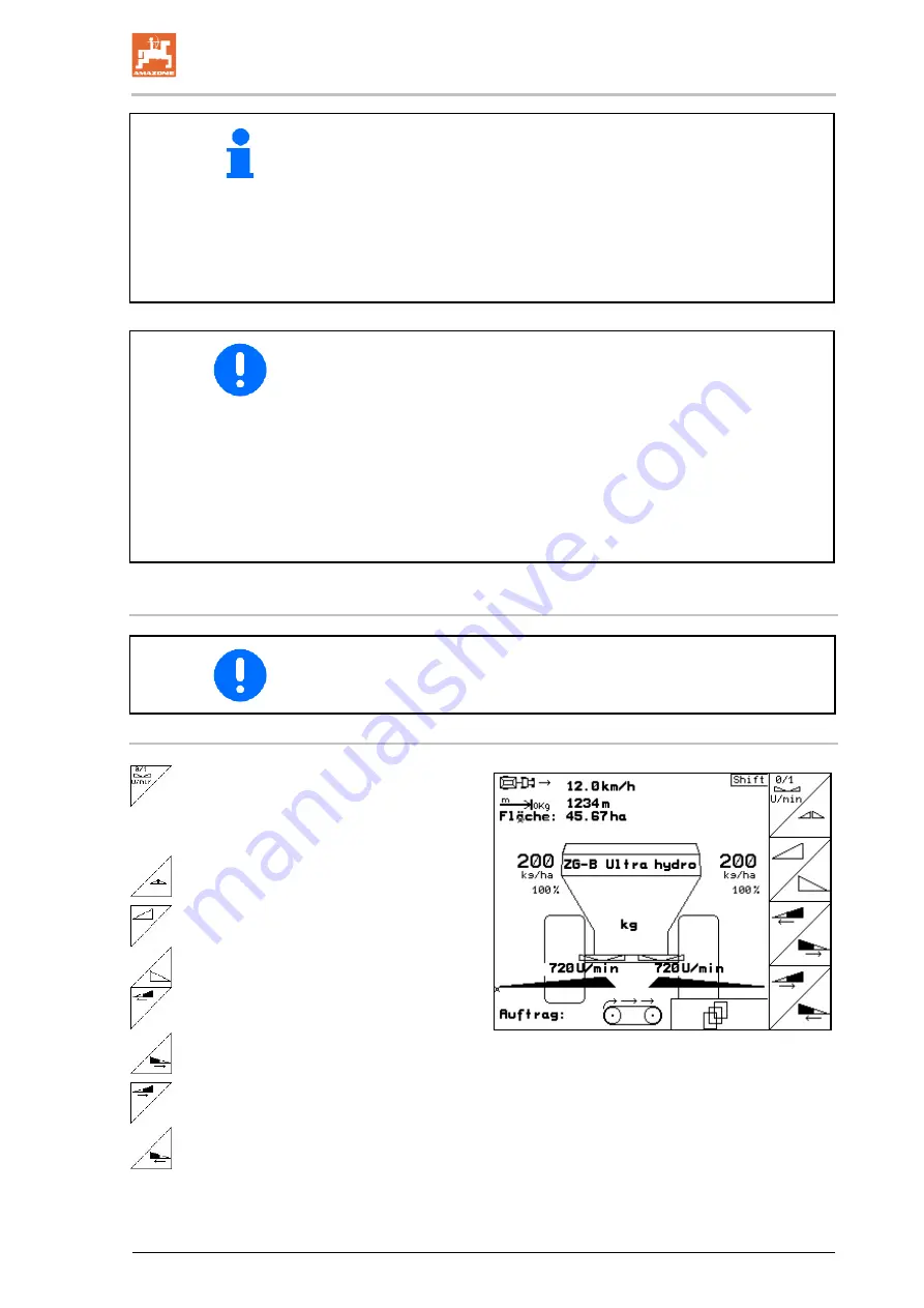 Amazone ZG-B 5500 Ultra Hydro Operating Manual Download Page 93