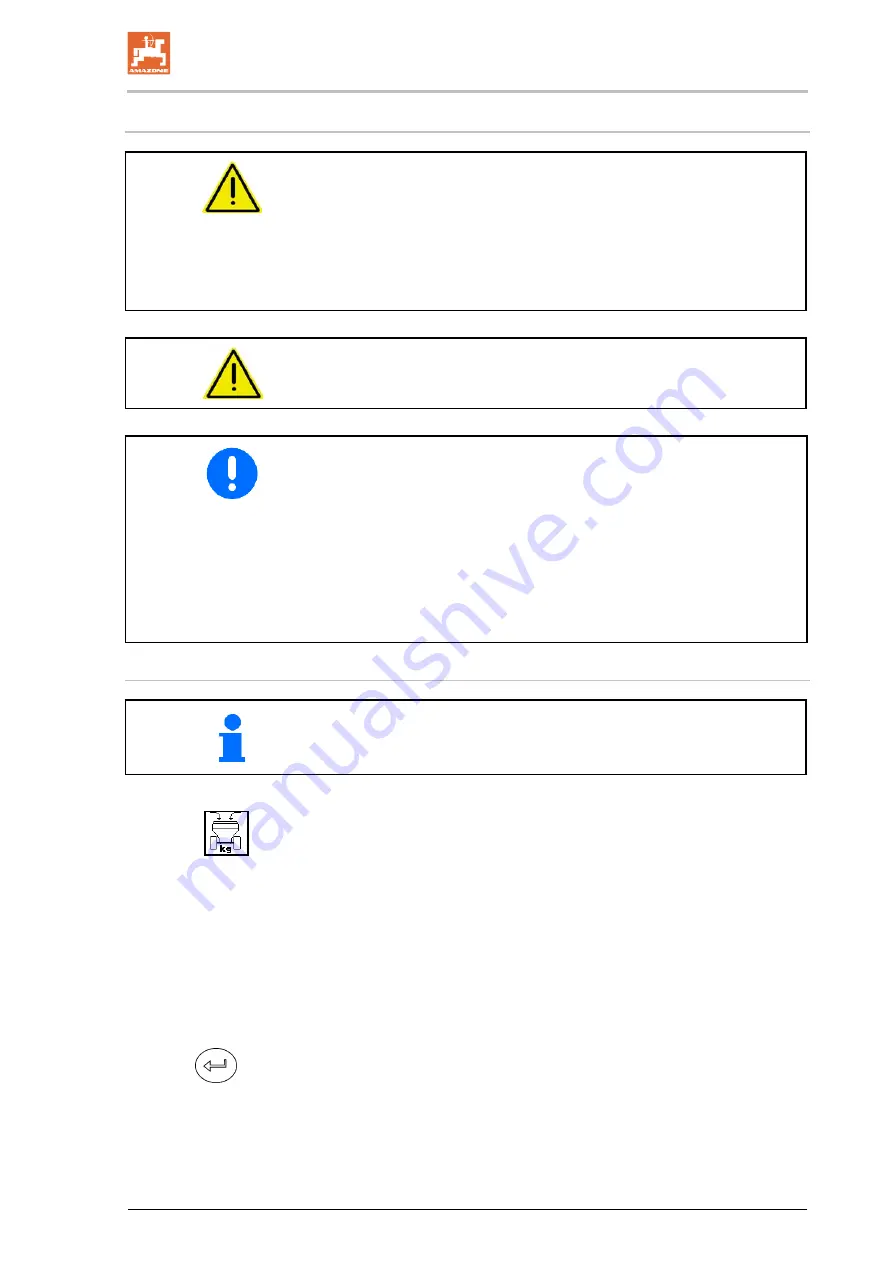 Amazone ZG-B 5500 Ultra Hydro Operating Manual Download Page 95