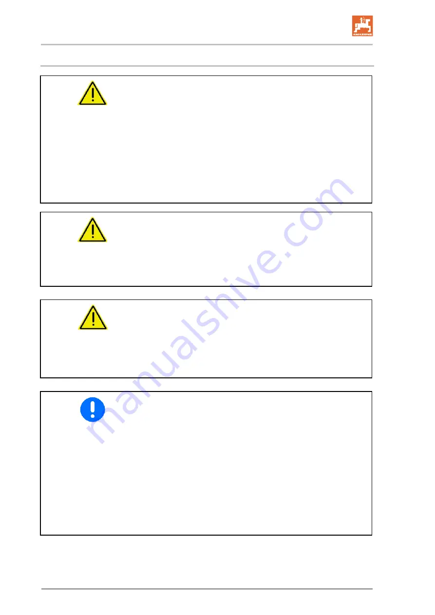 Amazone ZG-B 5500 Ultra Hydro Operating Manual Download Page 104