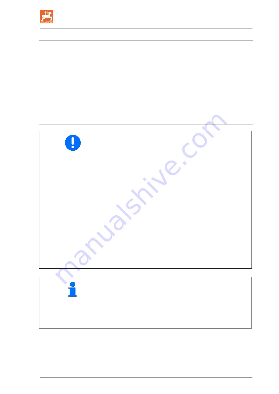 Amazone ZG-B 8200 Truck Operating Manual Download Page 91