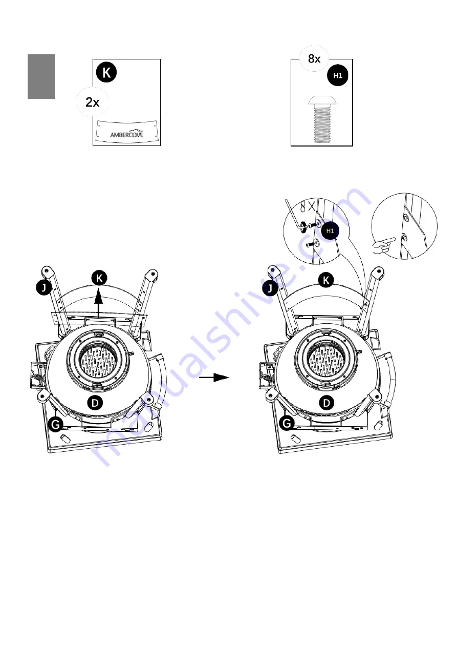 AMBERCOVE A504002310 Скачать руководство пользователя страница 14