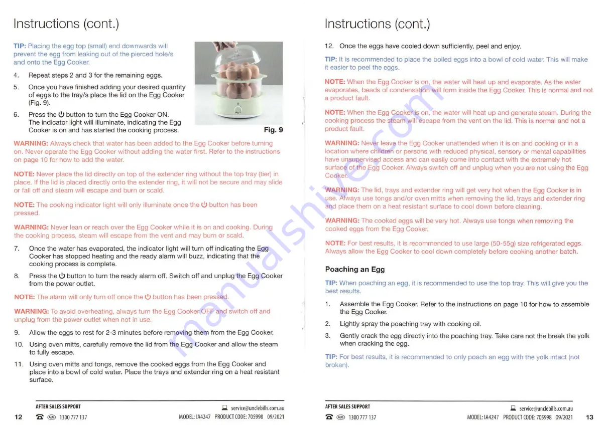 Ambiano IA4247 Instruction Manual Download Page 13