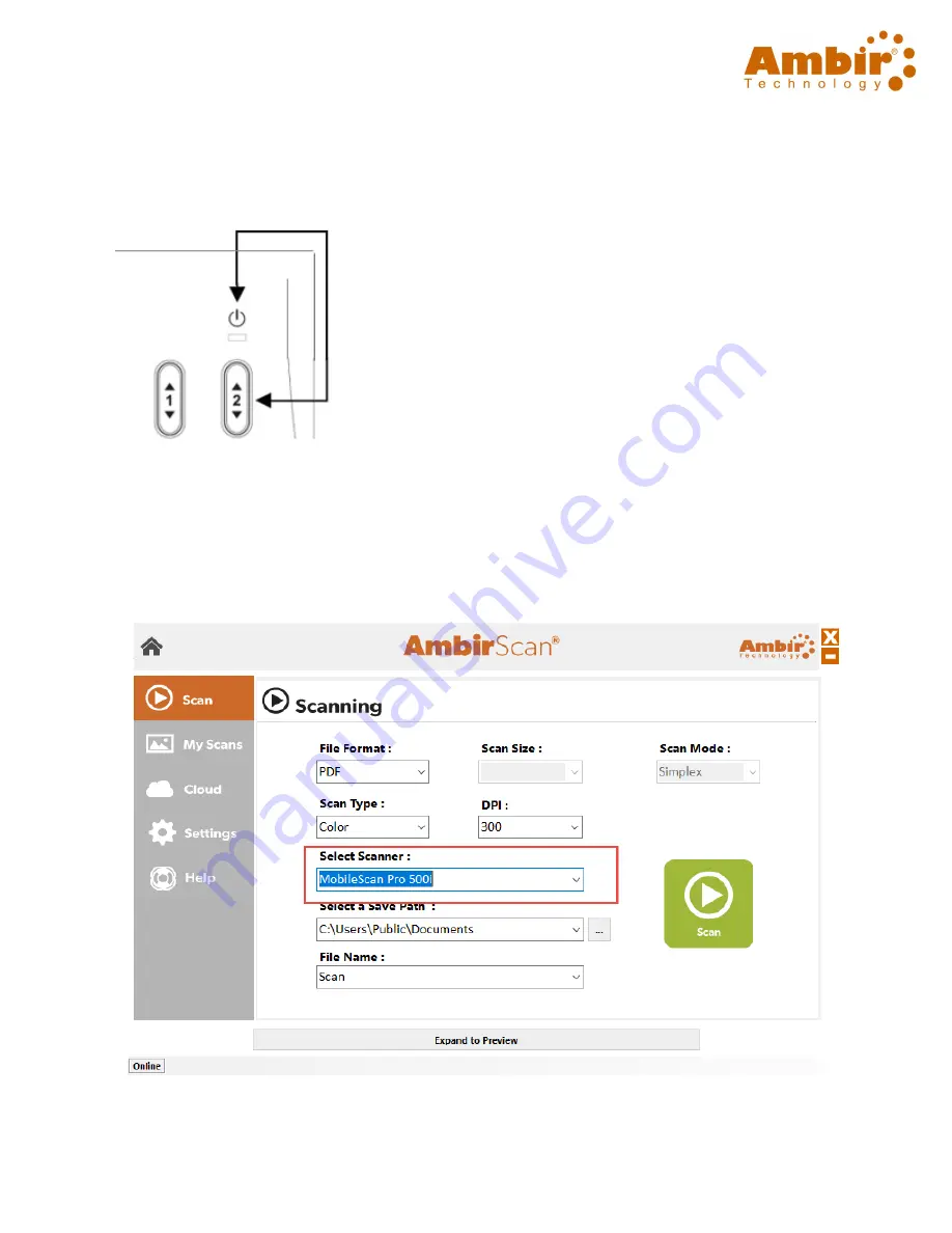 Ambir MobileScan Pro 500i User Manual Download Page 3