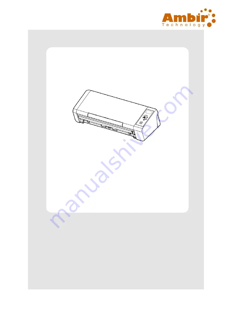 Ambir nScan 700gt User Manual Download Page 1