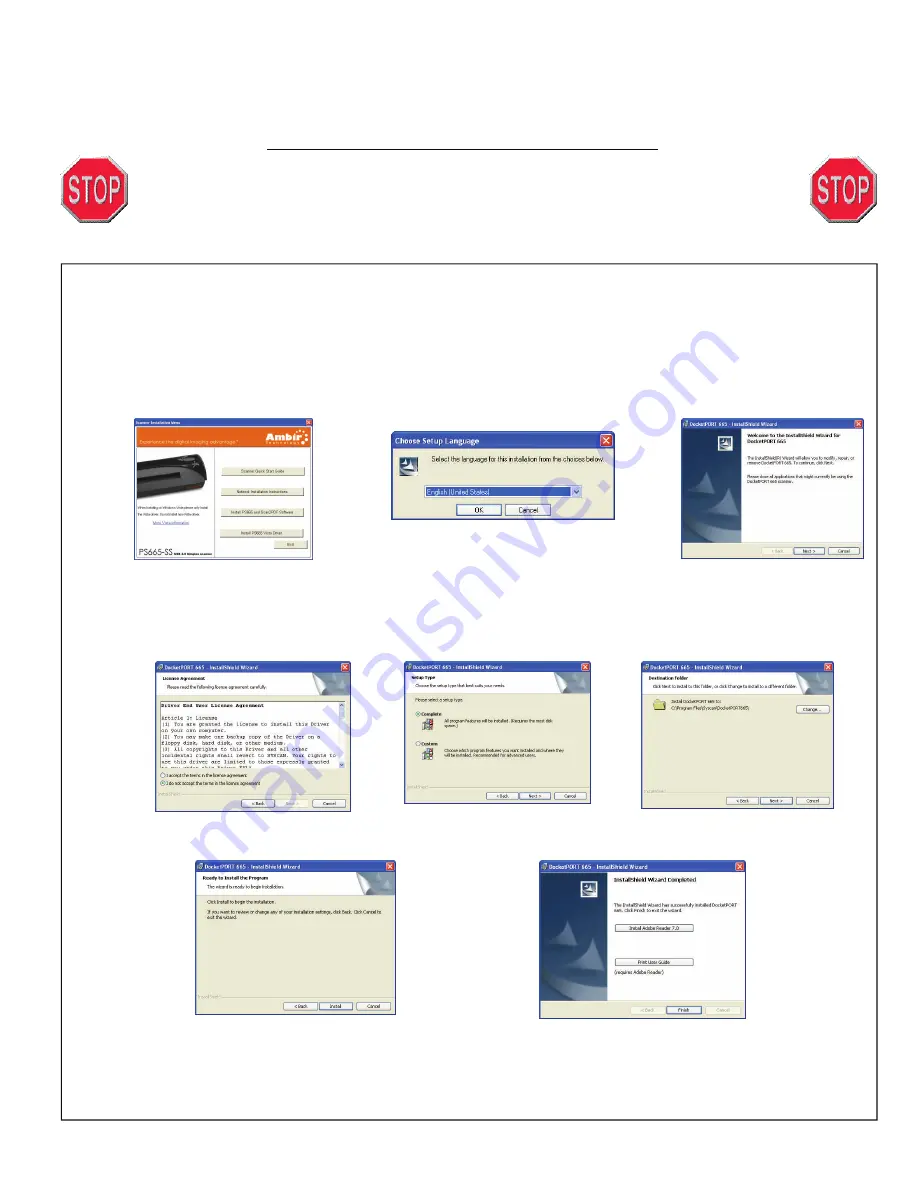 Ambir PS665 Quick Start Manual Download Page 1