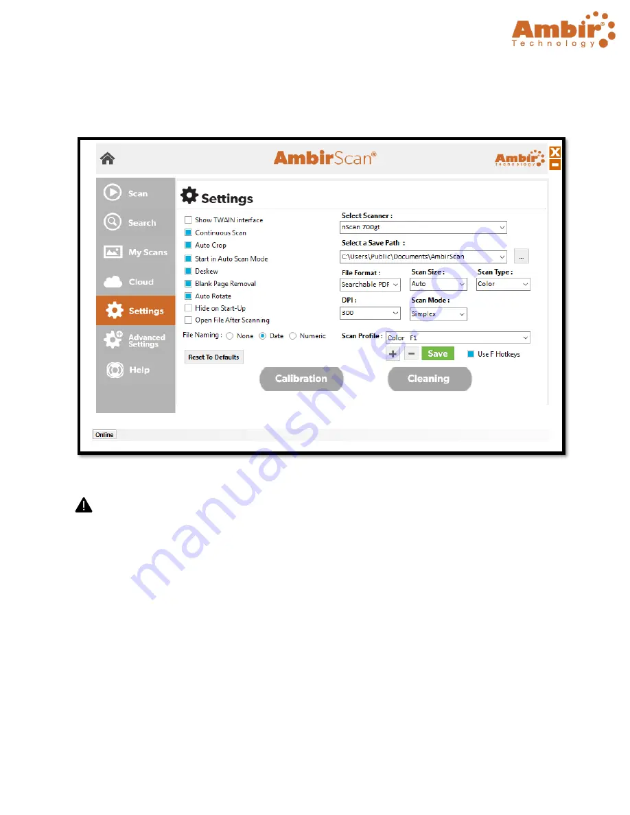 Ambir TravelScan Pro 300 User Manual Download Page 19