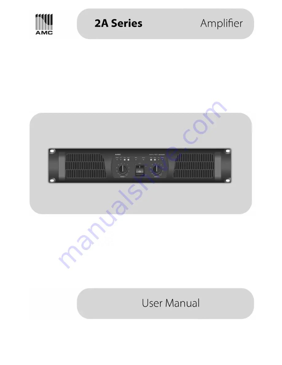 AMC 2A Series User Manual Download Page 1