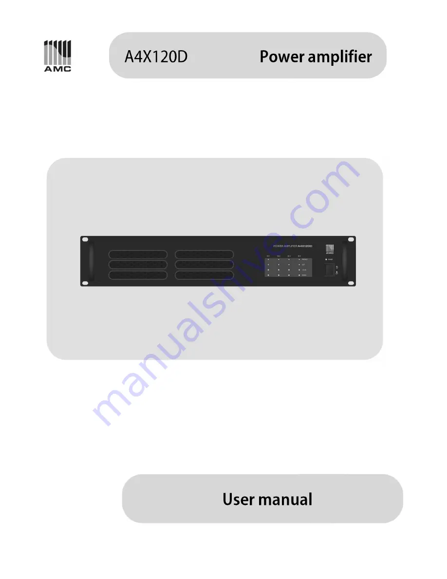 AMC a4x120d Скачать руководство пользователя страница 1