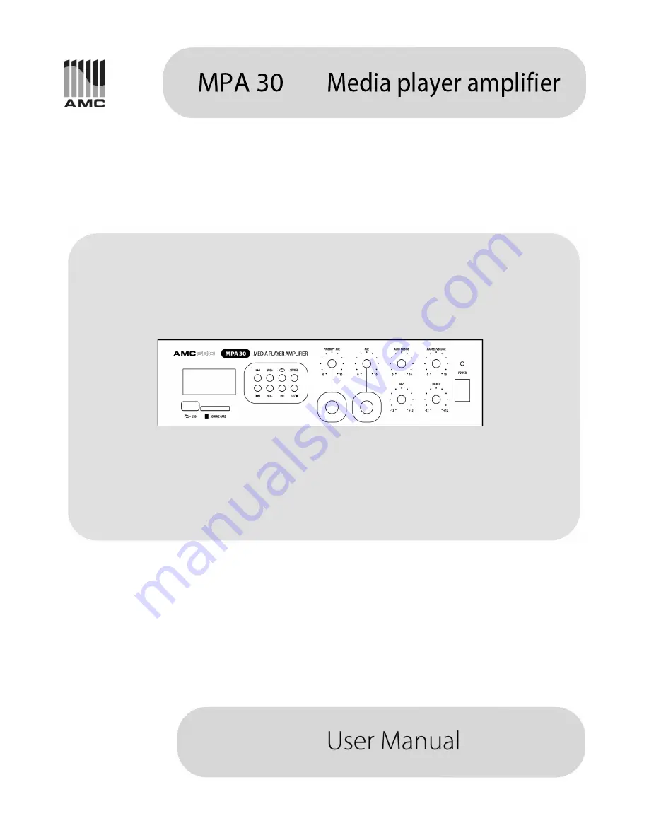 AMC MPA 30 User Manual Download Page 1