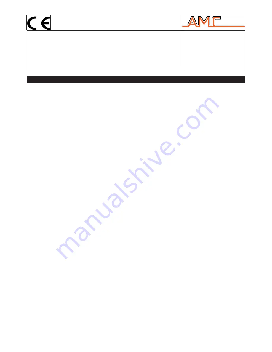 AMC vision 3 compact User Manual Download Page 1