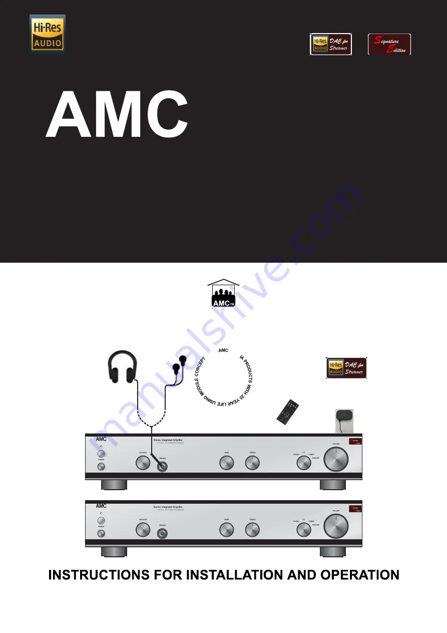 AMC XIA30se Скачать руководство пользователя страница 1