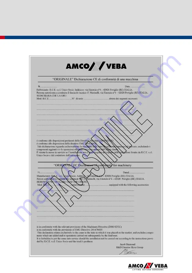 Amco Veba 911NG 1S User Manual Download Page 178