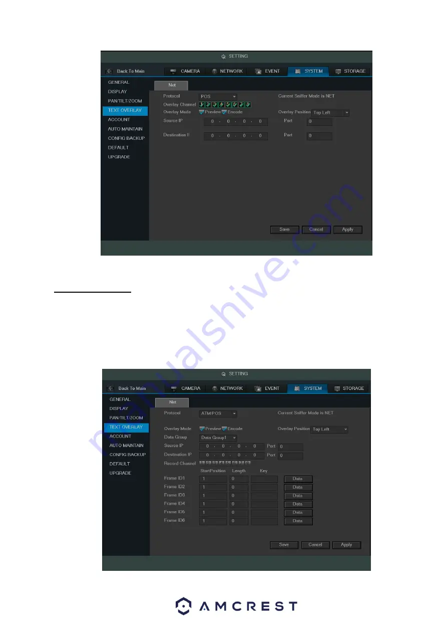 Amcrest General 1080P(V2) Mini 1U Series User Manual Download Page 110