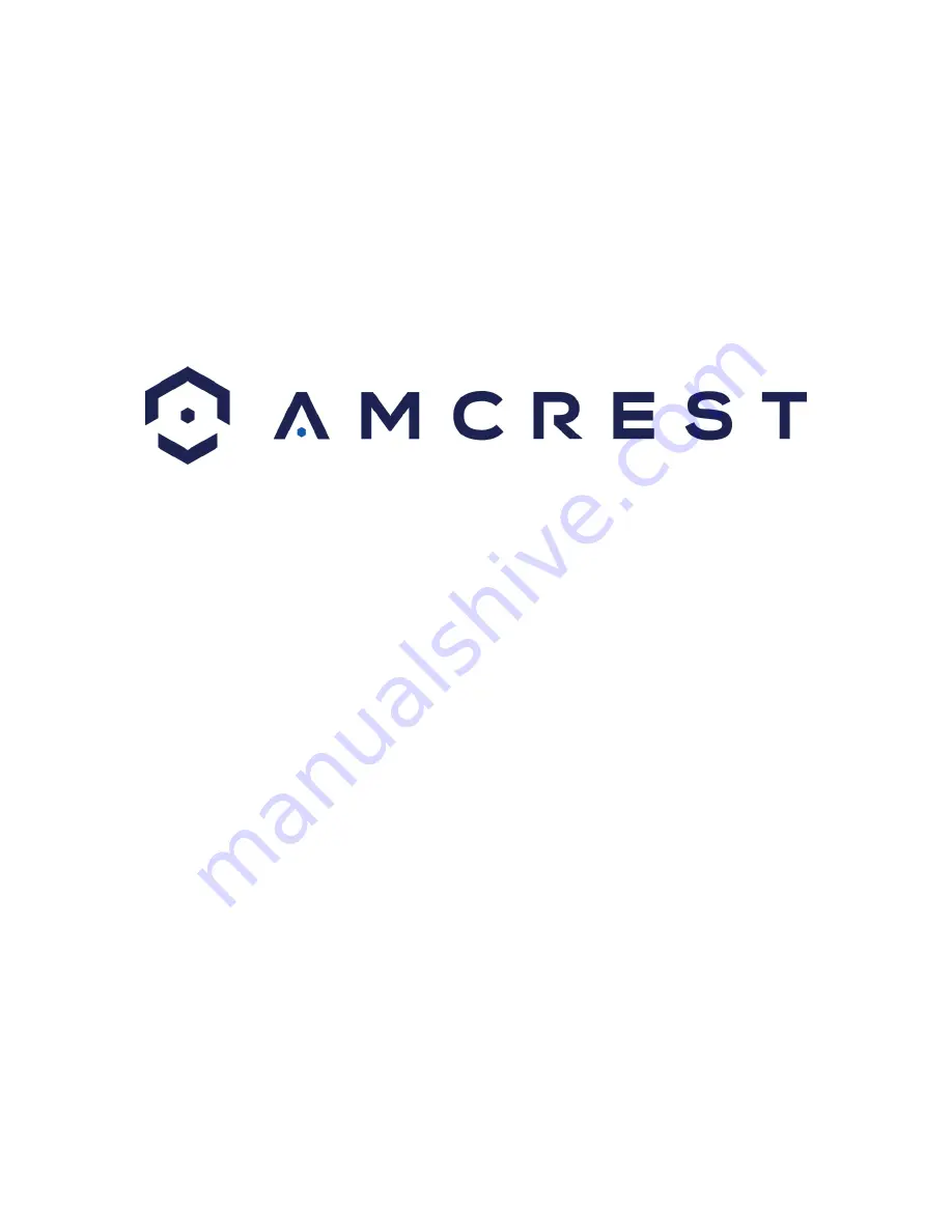 Amcrest HDCVI Quick Start Manual Download Page 1