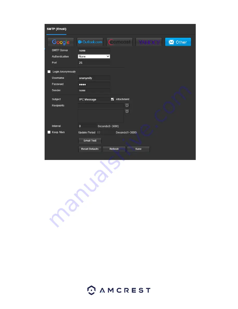 Amcrest IP4M-1054EB User Manual Download Page 38