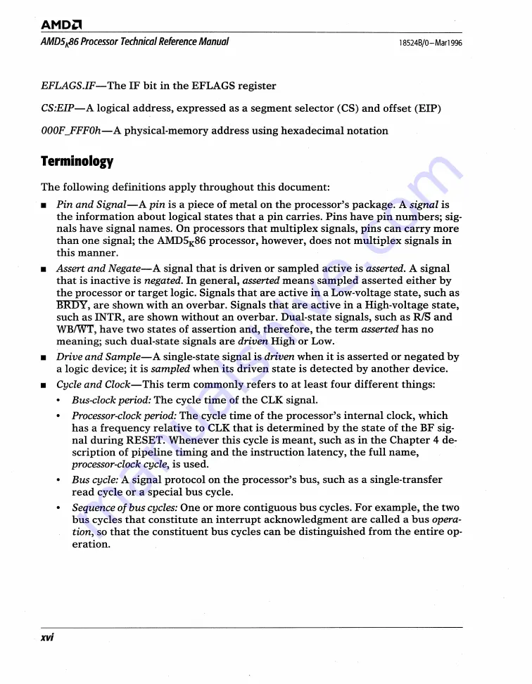 AMD AMD5K86 Technical Reference Download Page 17