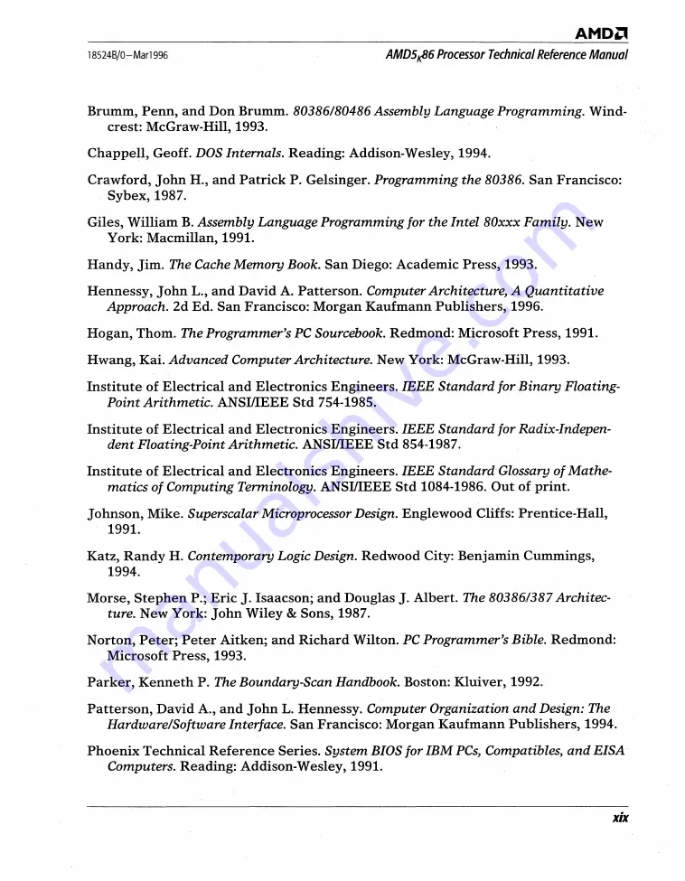 AMD AMD5K86 Technical Reference Download Page 20