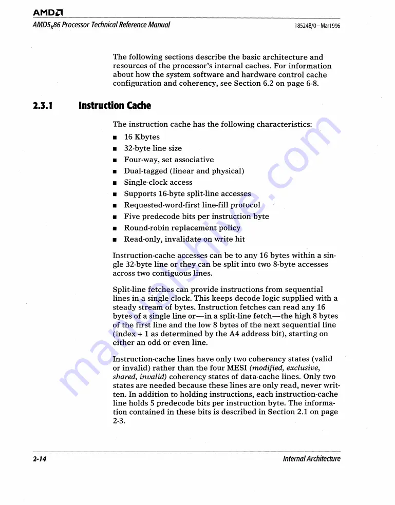 AMD AMD5K86 Technical Reference Download Page 39