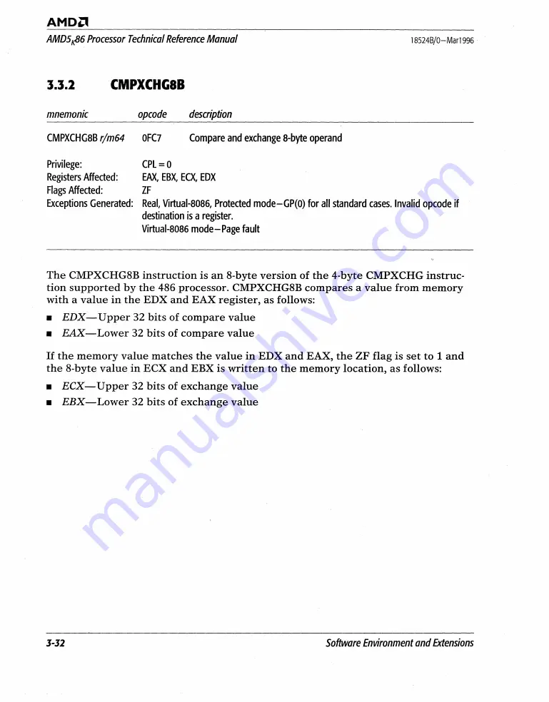 AMD AMD5K86 Technical Reference Download Page 87