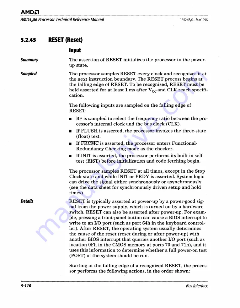 AMD AMD5K86 Technical Reference Download Page 229