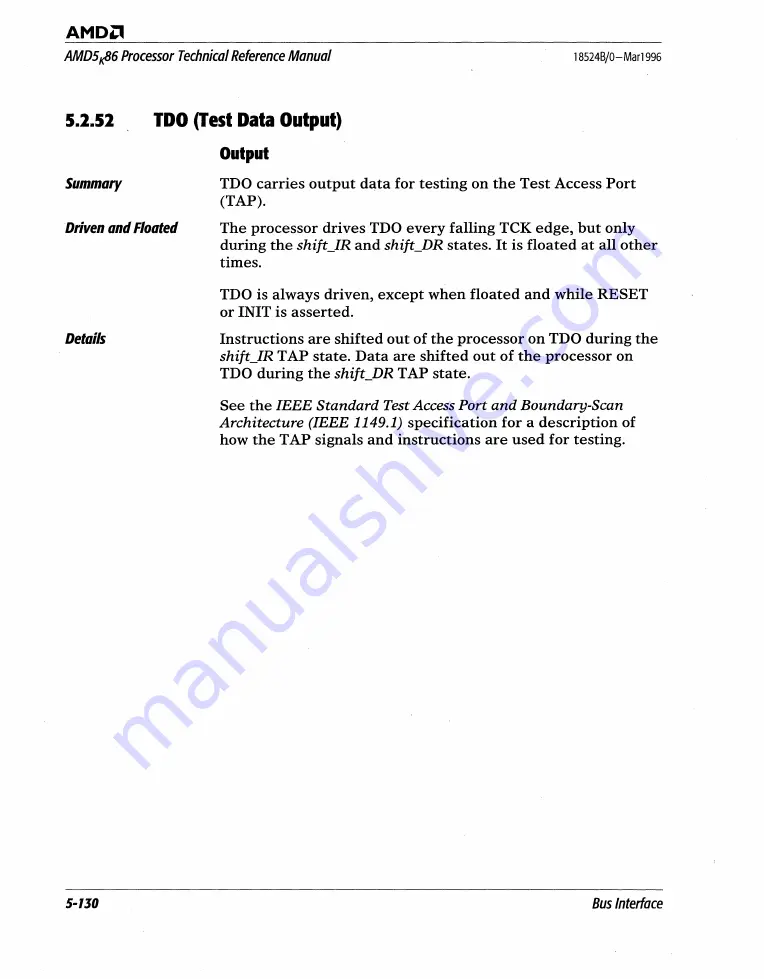 AMD AMD5K86 Technical Reference Download Page 249