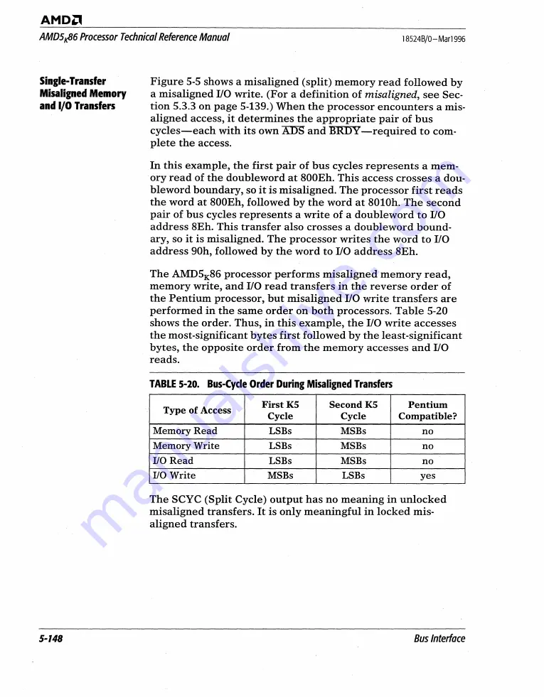 AMD AMD5K86 Technical Reference Download Page 267