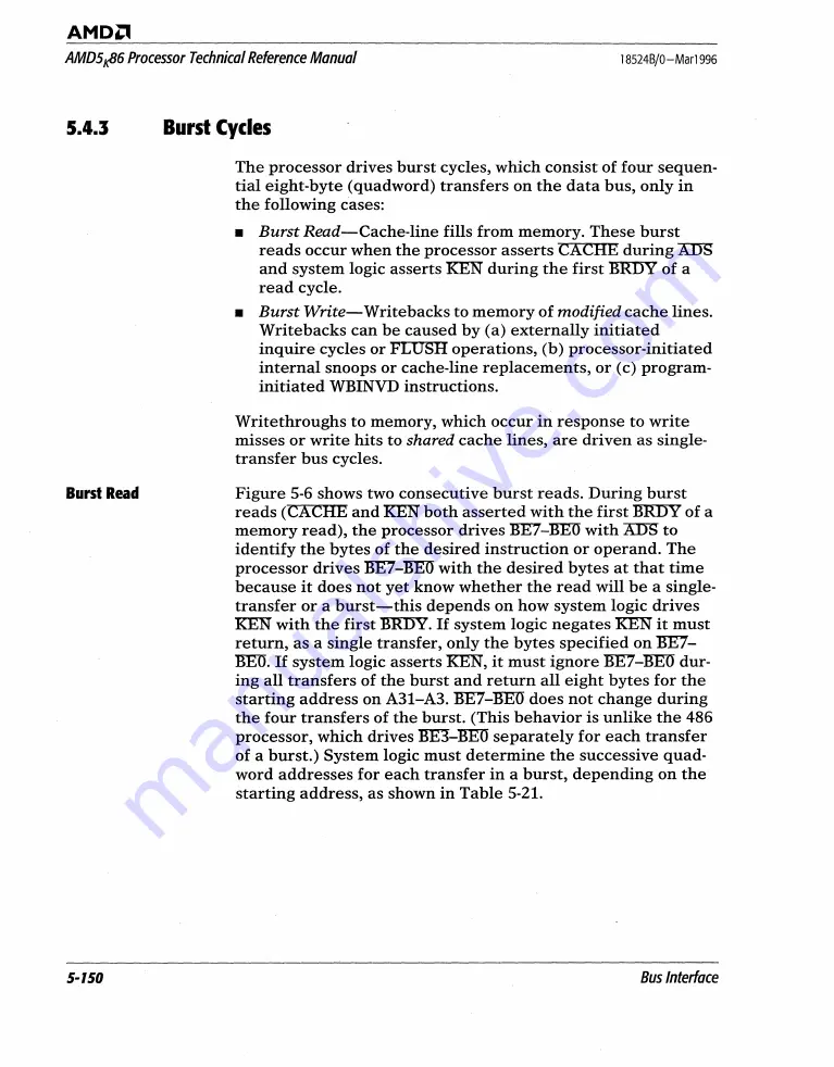 AMD AMD5K86 Technical Reference Download Page 269