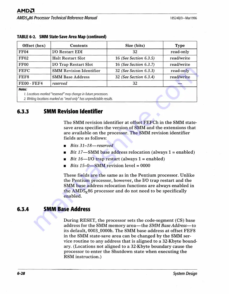 AMD AMD5K86 Technical Reference Download Page 345