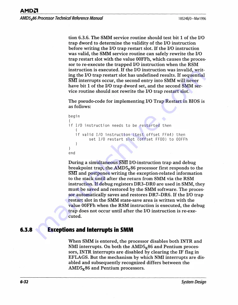 AMD AMD5K86 Technical Reference Download Page 349