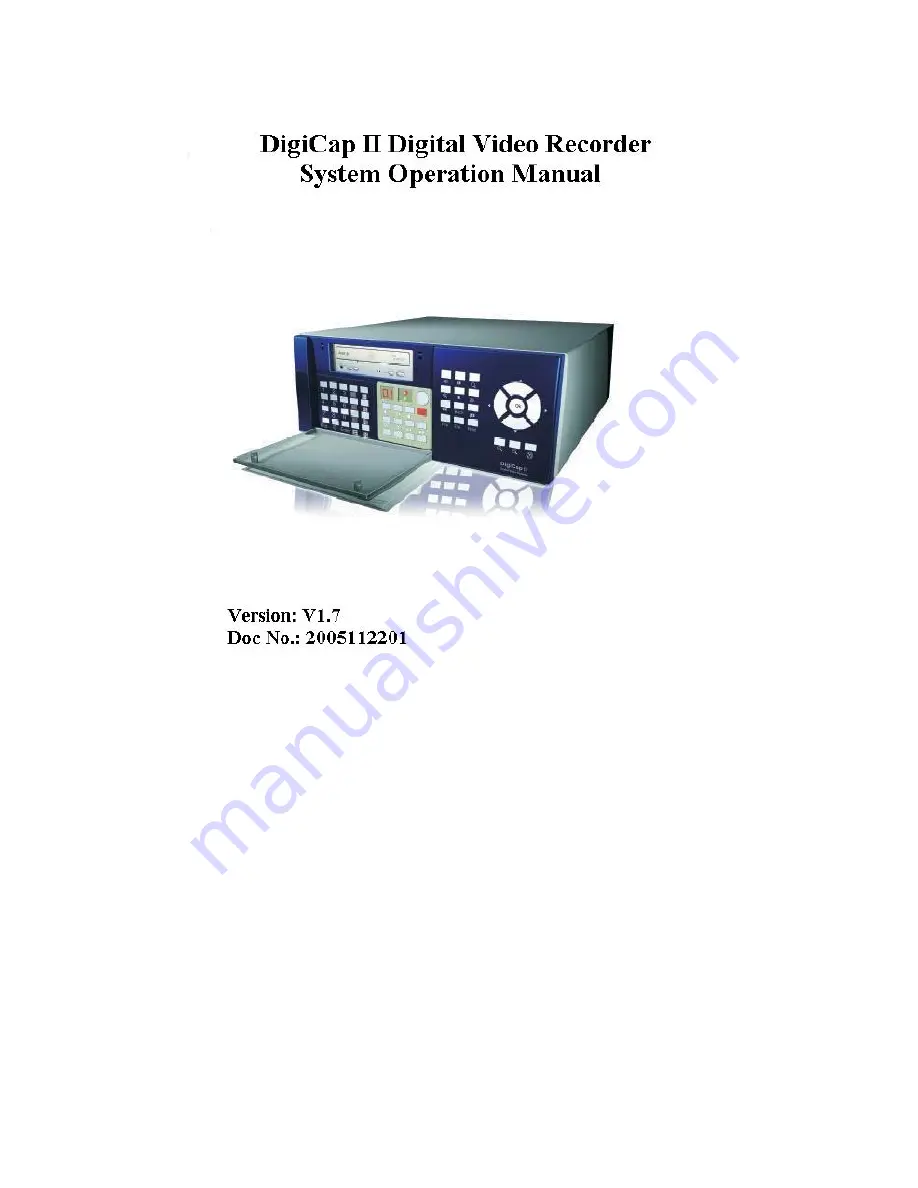 Ameba DigiCap II Operation Manual Download Page 1