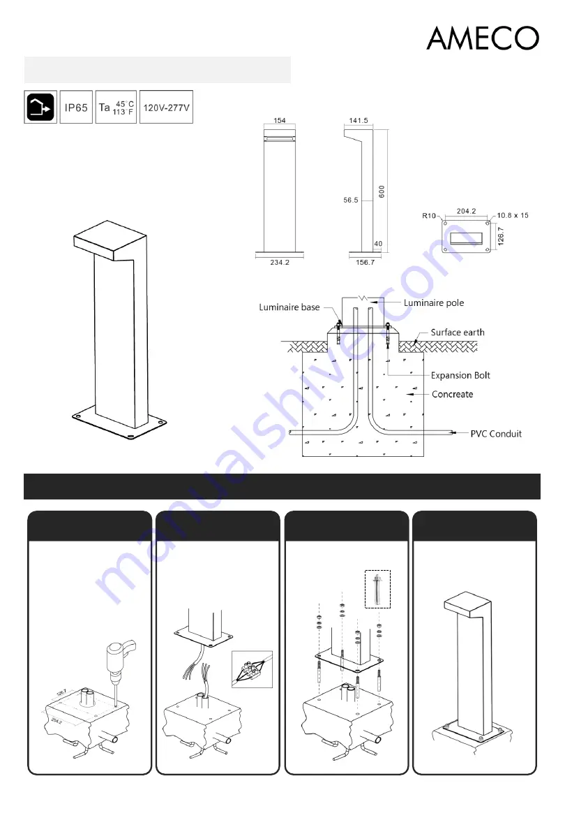 Ameco Pola Installation Manual Download Page 1