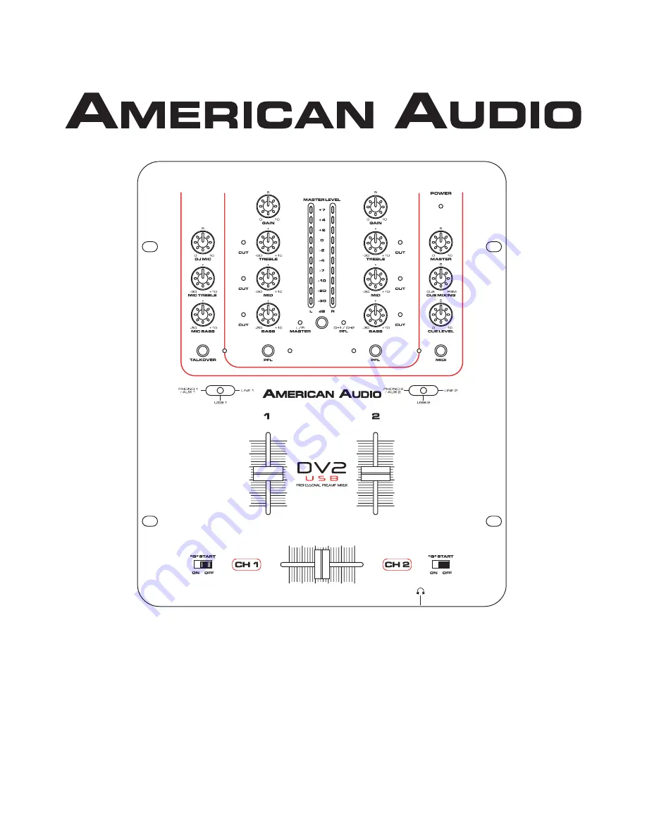 American Audio DV2 USB User Manual Download Page 1