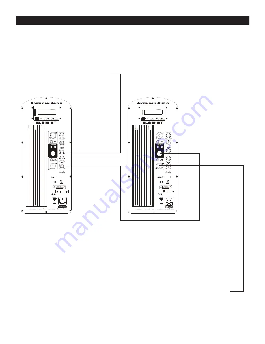 American Audio ELS15 BT Instruction Manual Download Page 10