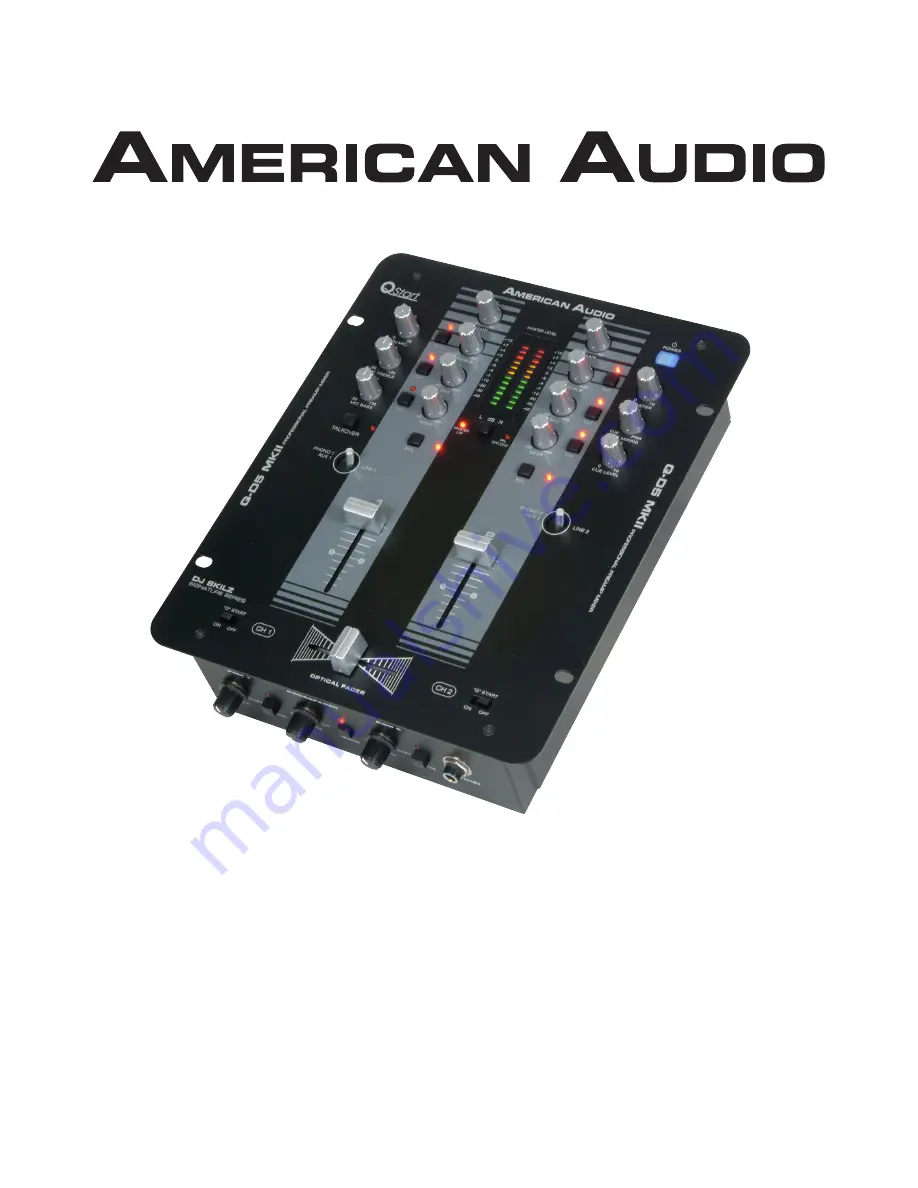 American Audio Q-D5 Скачать руководство пользователя страница 1