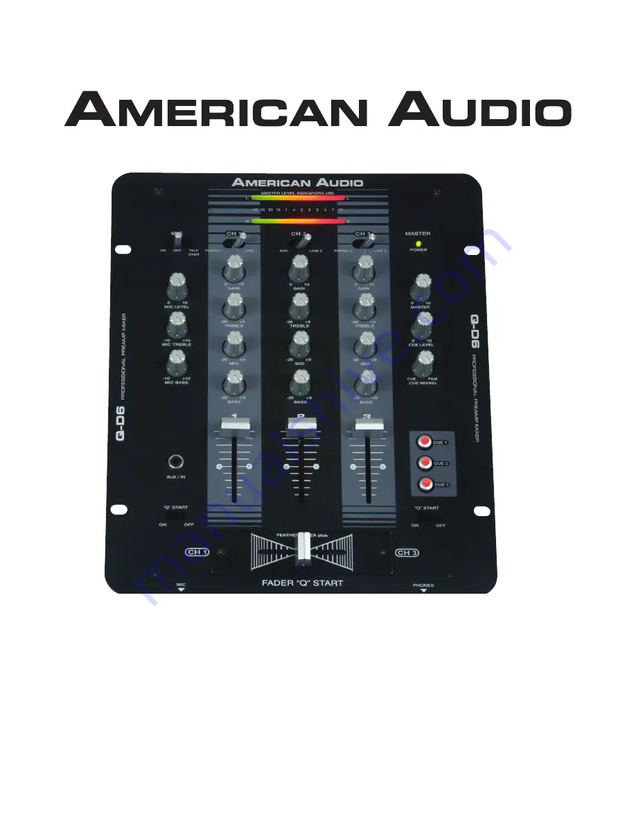 American Audio Q-D6 Manual Download Page 1