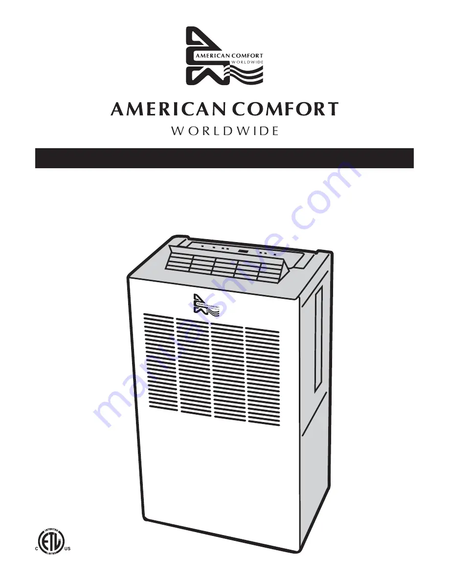 American Comfort Worldwide ACW100 Скачать руководство пользователя страница 1