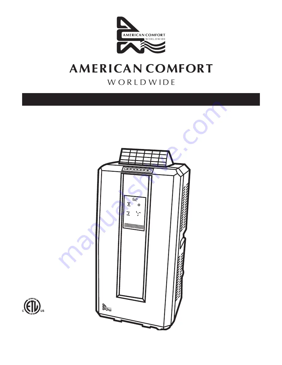 American Comfort Worldwide ACW500 Скачать руководство пользователя страница 1