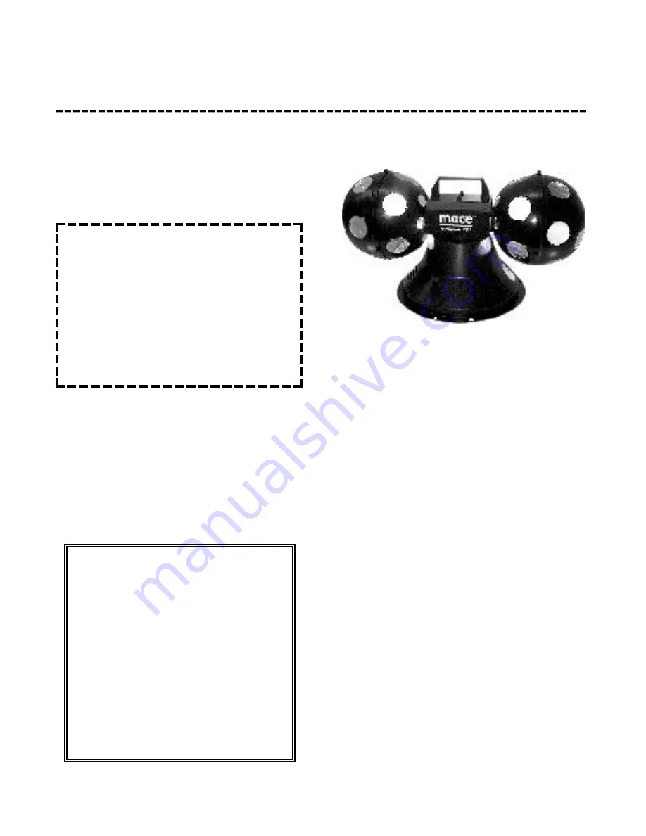 American DJ mace User Instructions Download Page 1