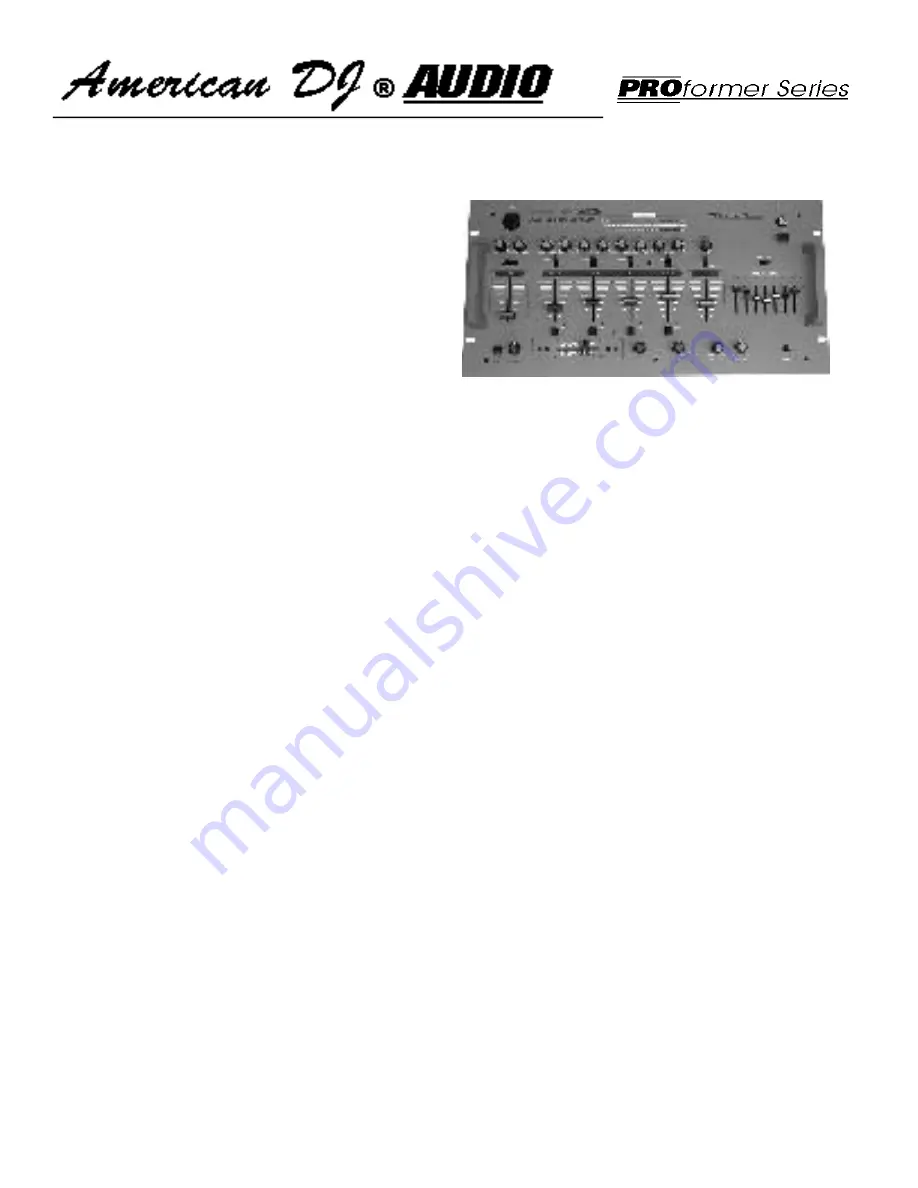 American DJ XDM-352 User Instructions Download Page 1