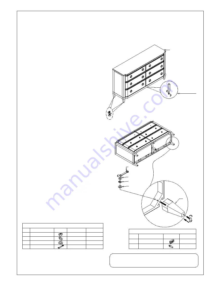 American Drew 848-020 Assembly Instructions Manual Download Page 3