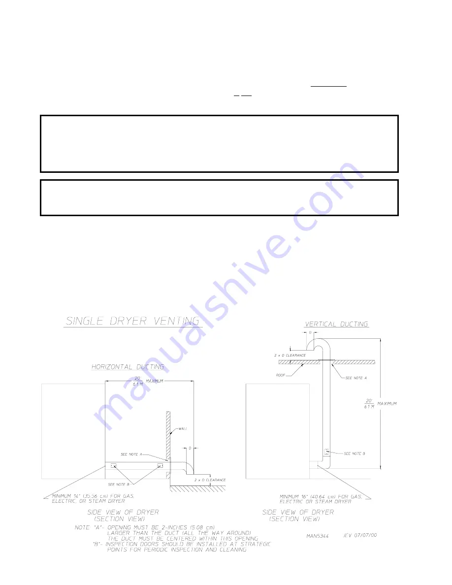 American Dryer Corp. AD-115ES II Installation Manual Download Page 22