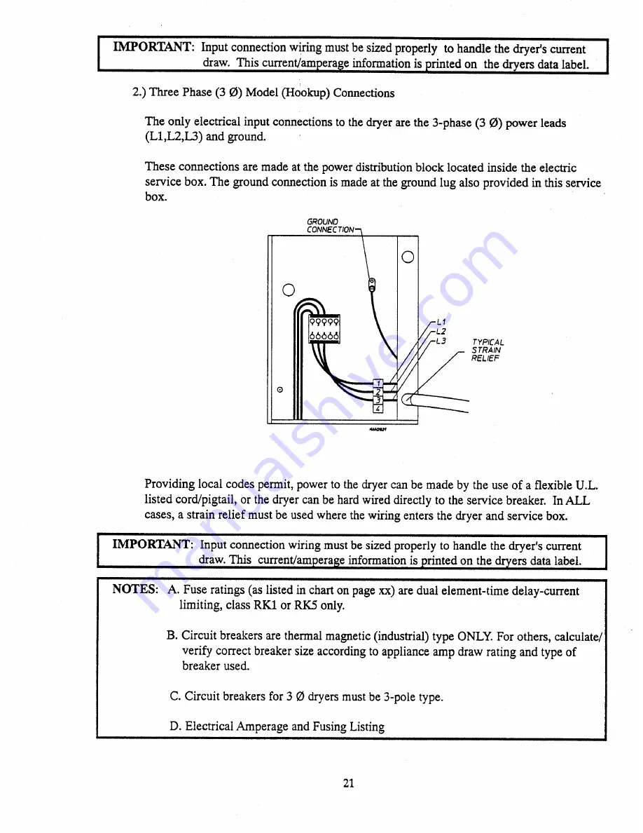 American Dryer Corp. AD-385 Installation & Operator'S Manual Download Page 25