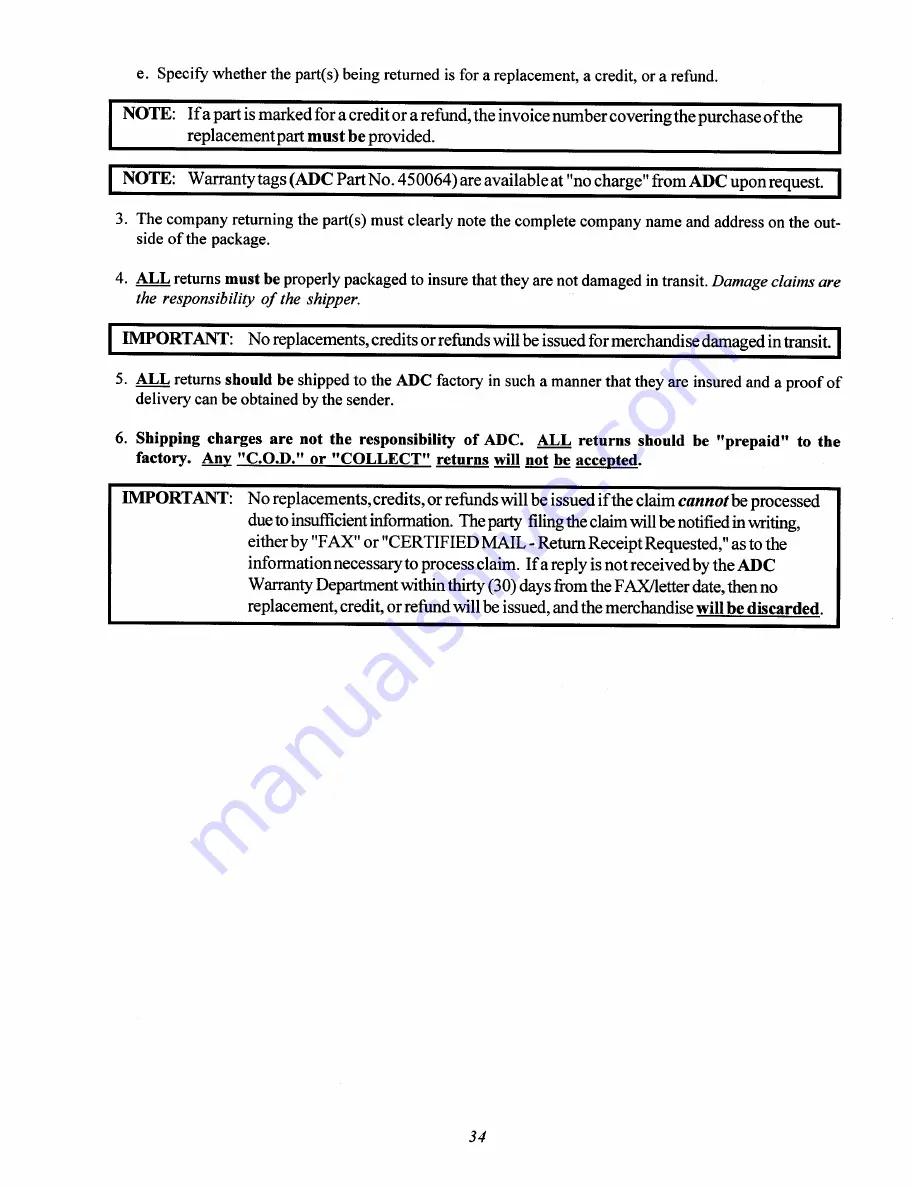 American Dryer Corp. AD-385 Installation & Operator'S Manual Download Page 38