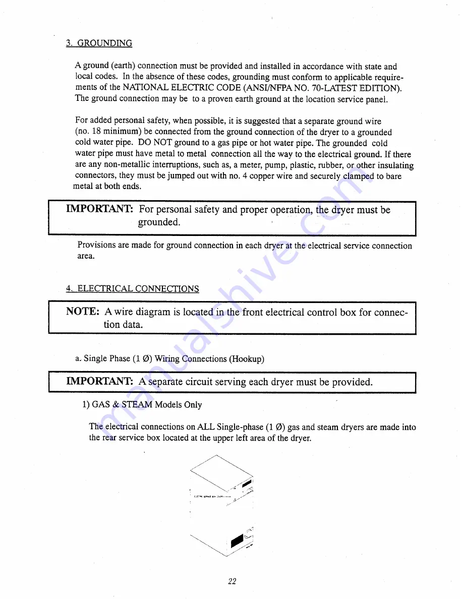 American Dryer Corp. AD-75T Installation & Operator'S Manual Download Page 26