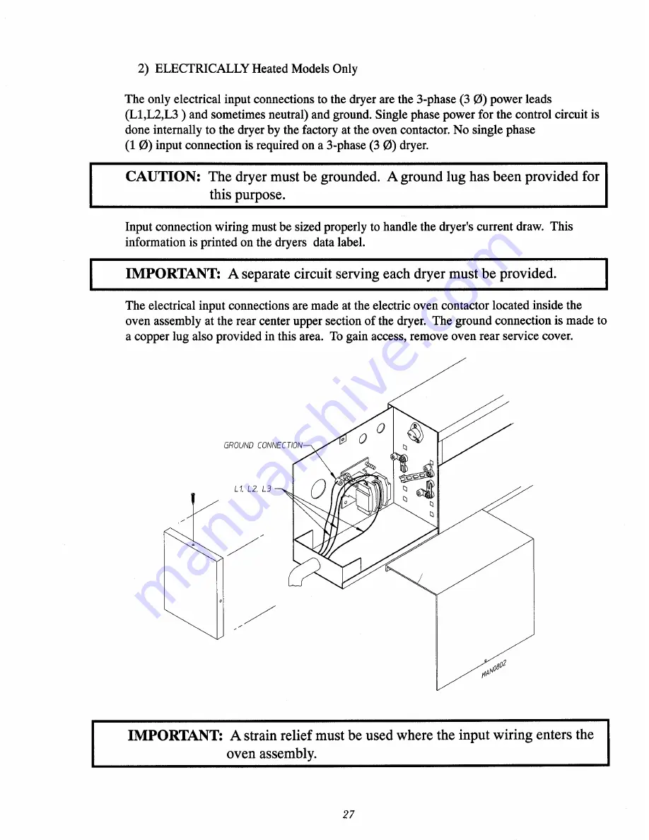 American Dryer Corp. AD-75T Installation & Operator'S Manual Download Page 31