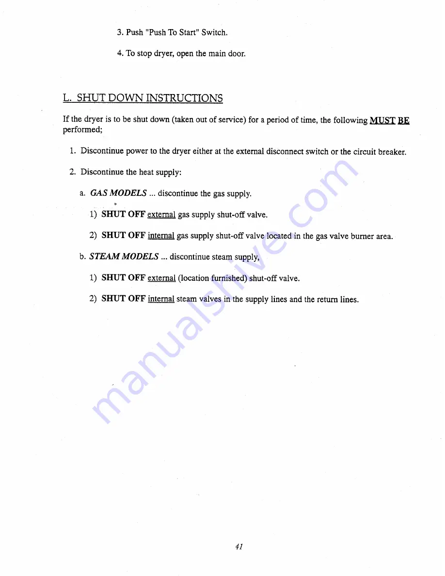 American Dryer Corp. AD-75T Installation & Operator'S Manual Download Page 45