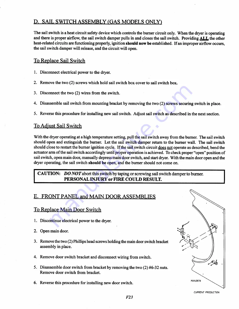 American Dryer Corp. CE 96-190 Service Manual Download Page 318