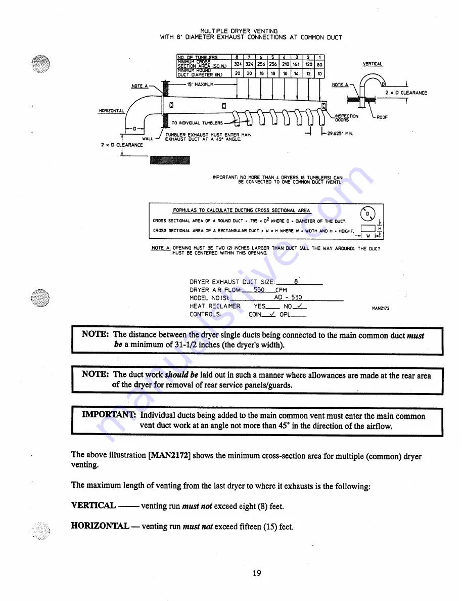 American Dryer Corp. Microprocessor Control Gas v Operator'S Manual Download Page 23