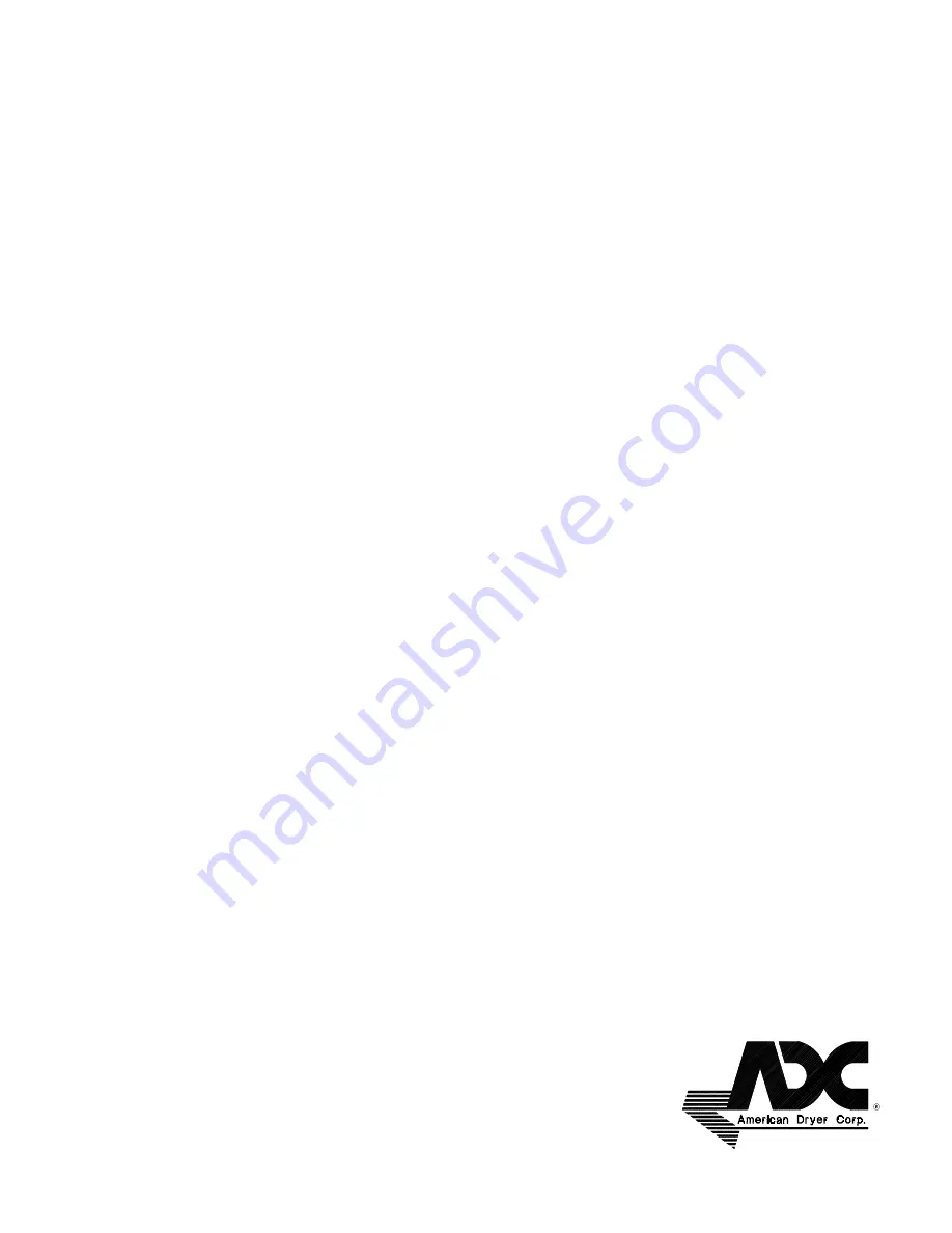 American Dryer Corp. MLG-130DR (HSI) Installation Manual Download Page 45