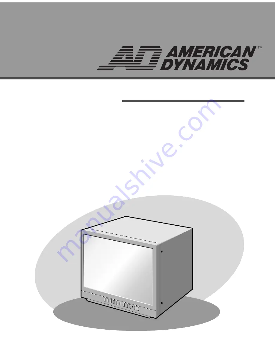 American Dynamics 839379 User Manual Download Page 1